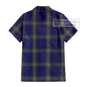 Kinnaird Tartan Short Sleeve Button Shirt with Family Crest DNA In Me Style