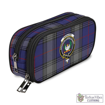 Kinnaird Tartan Pen and Pencil Case with Family Crest