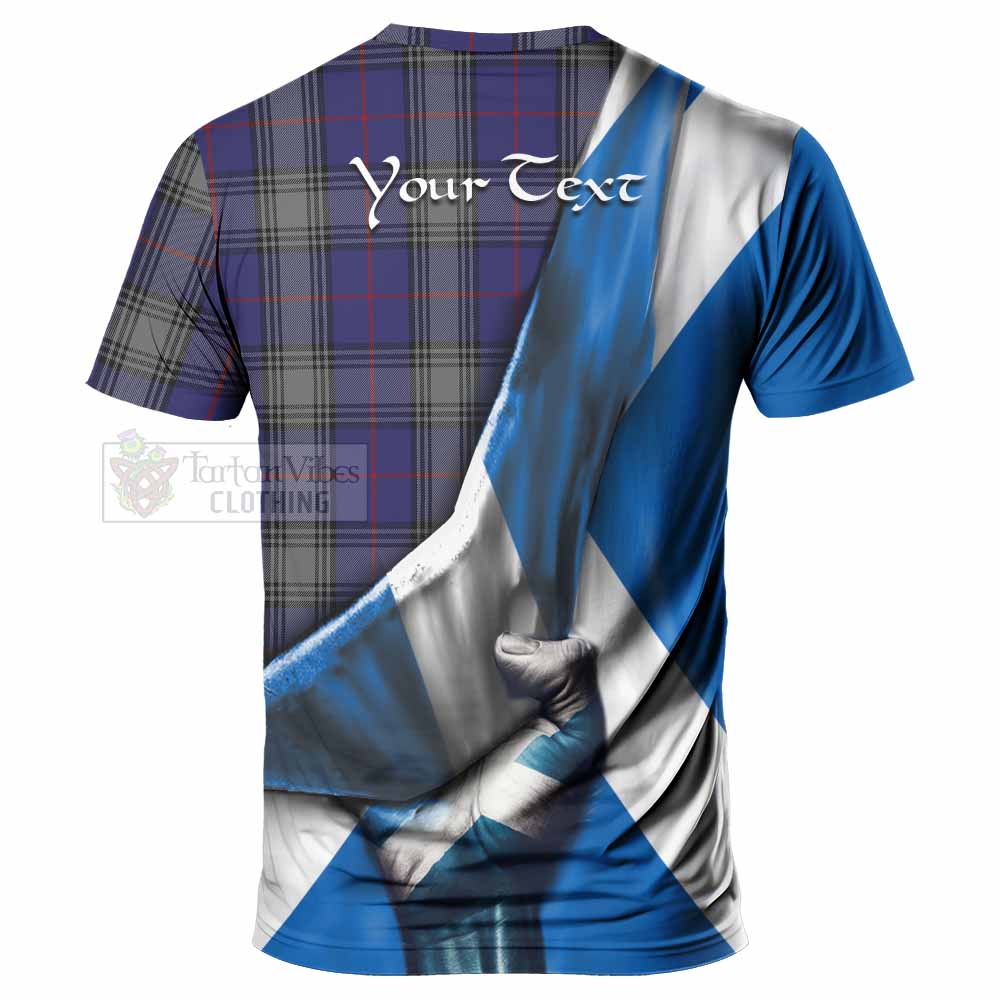 Tartan Vibes Clothing Kinnaird Tartan T-Shirt with Family Crest Scotland Patriotic Style