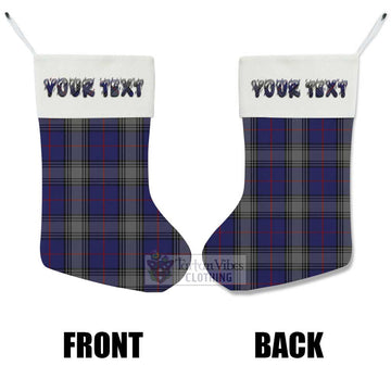 Kinnaird Tartan Christmas Stocking with Personalized Text