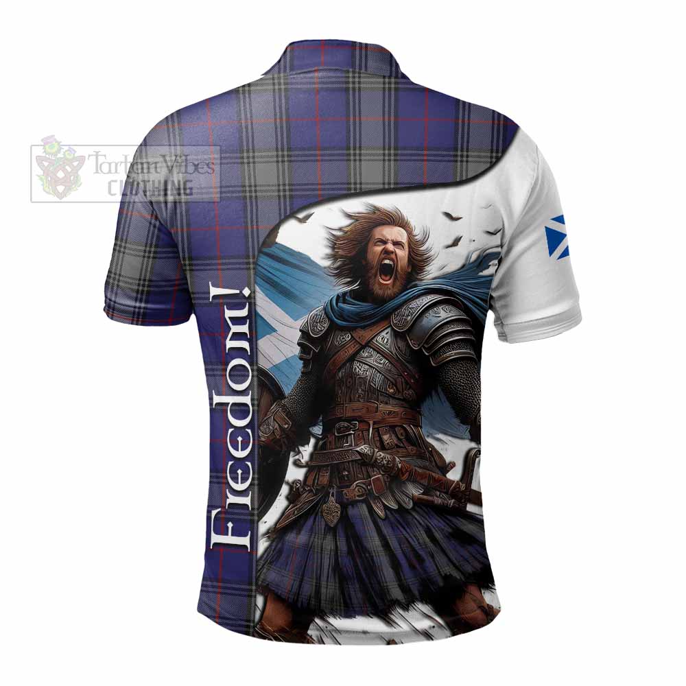 Tartan Vibes Clothing Kinnaird Crest Tartan Polo Shirt Inspired by the Freedom of Scottish Warrior