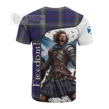 Kinnaird Crest Tartan Cotton T-shirt Inspired by the Freedom of Scottish Warrior