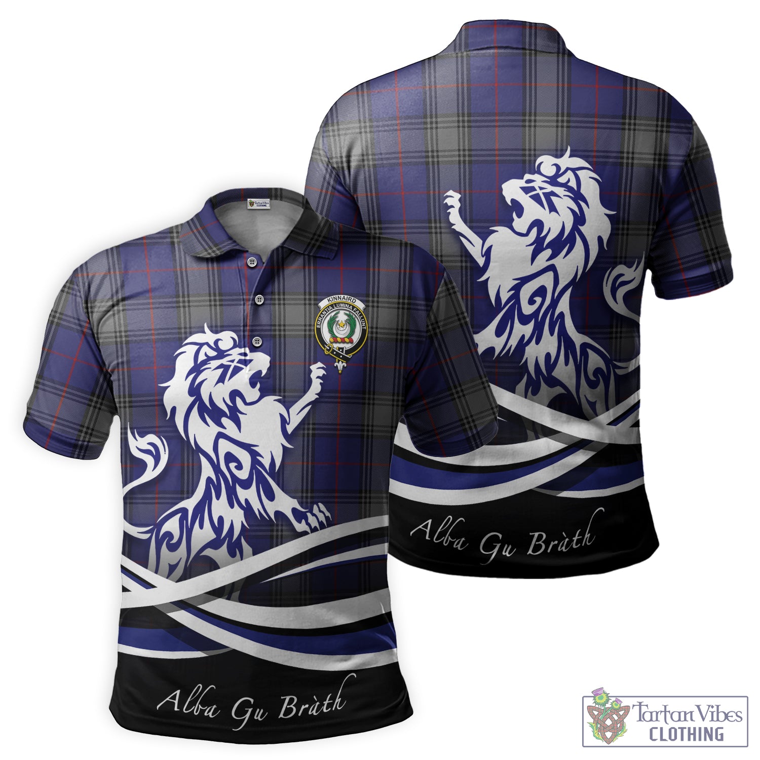 kinnaird-tartan-polo-shirt-with-alba-gu-brath-regal-lion-emblem