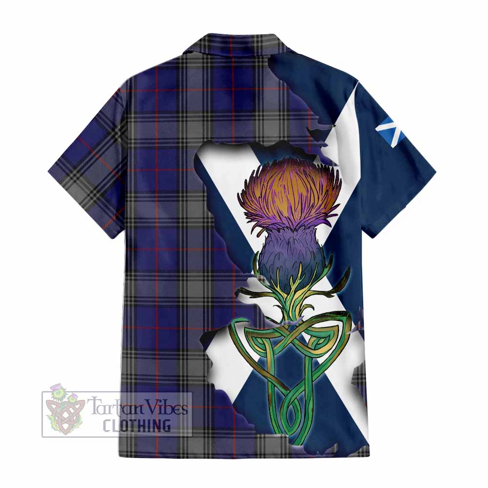 Kinnaird Tartan Family Crest Hawaiian Shirt Scottish Thistle Celtic Inspired - Tartan Vibes Clothing