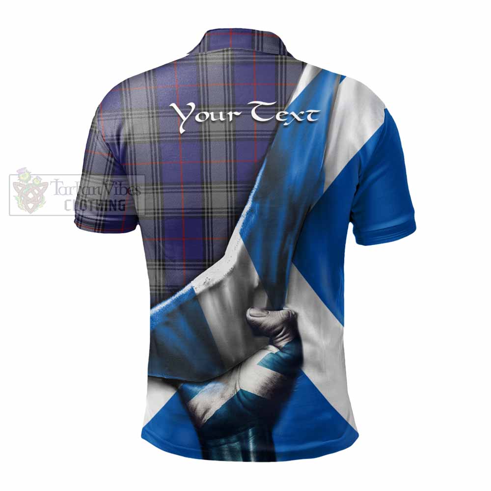 Tartan Vibes Clothing Kinnaird Tartan Polo Shirt with Family Crest Scotland Patriotic Style