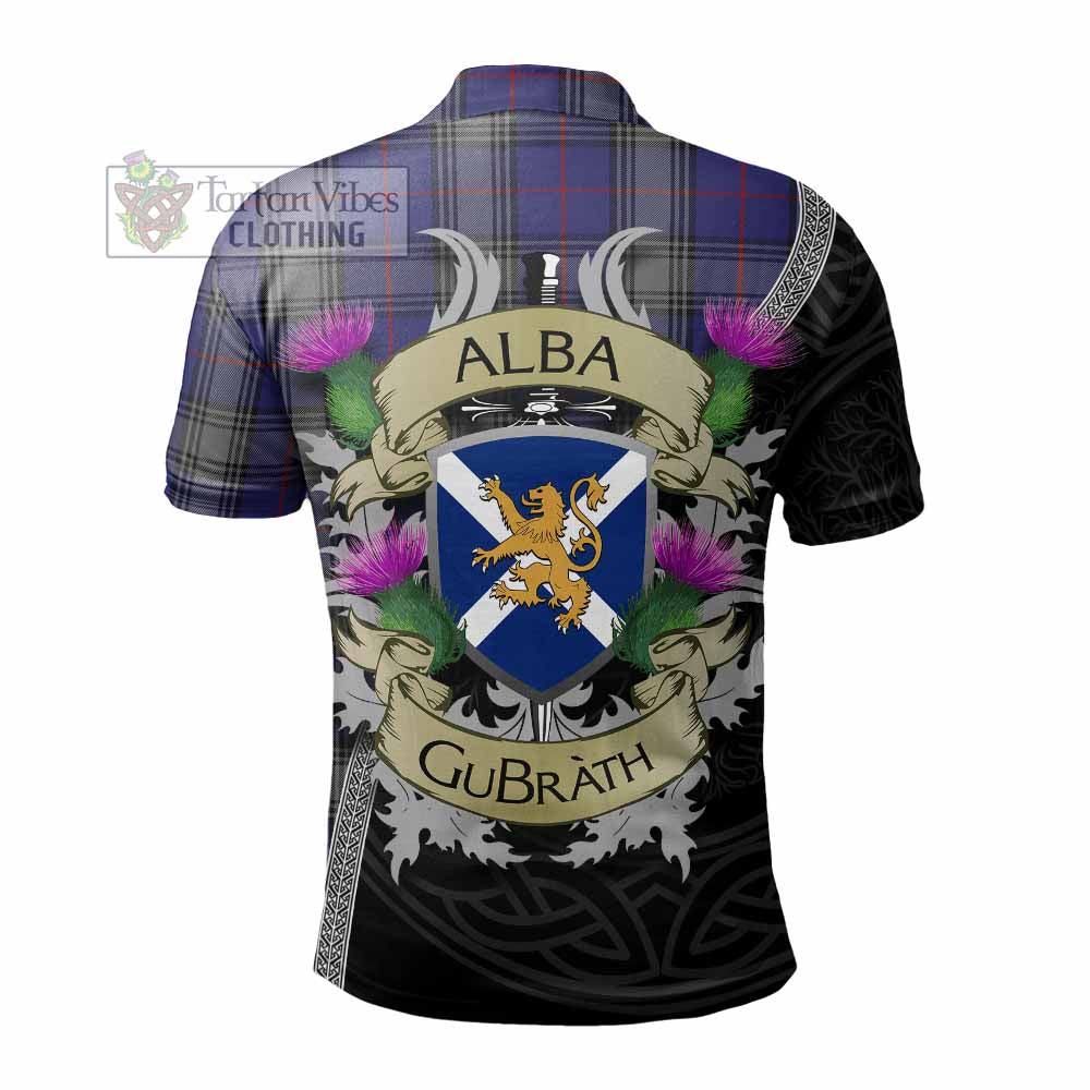 Kinnaird Tartan Family Crest Polo Shirt Lion Rampant Royal Thistle Shield Celtic Inspired - Tartan Vibes Clothing