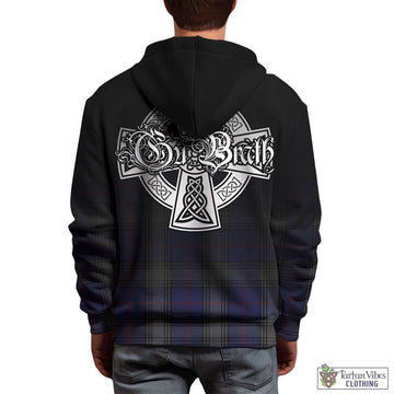 Kinnaird Tartan Hoodie Featuring Alba Gu Brath Family Crest Celtic Inspired