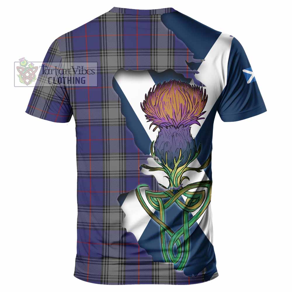 Kinnaird Tartan Family Crest T-Shirt Scottish Thistle Celtic Inspired - Tartan Vibes Clothing