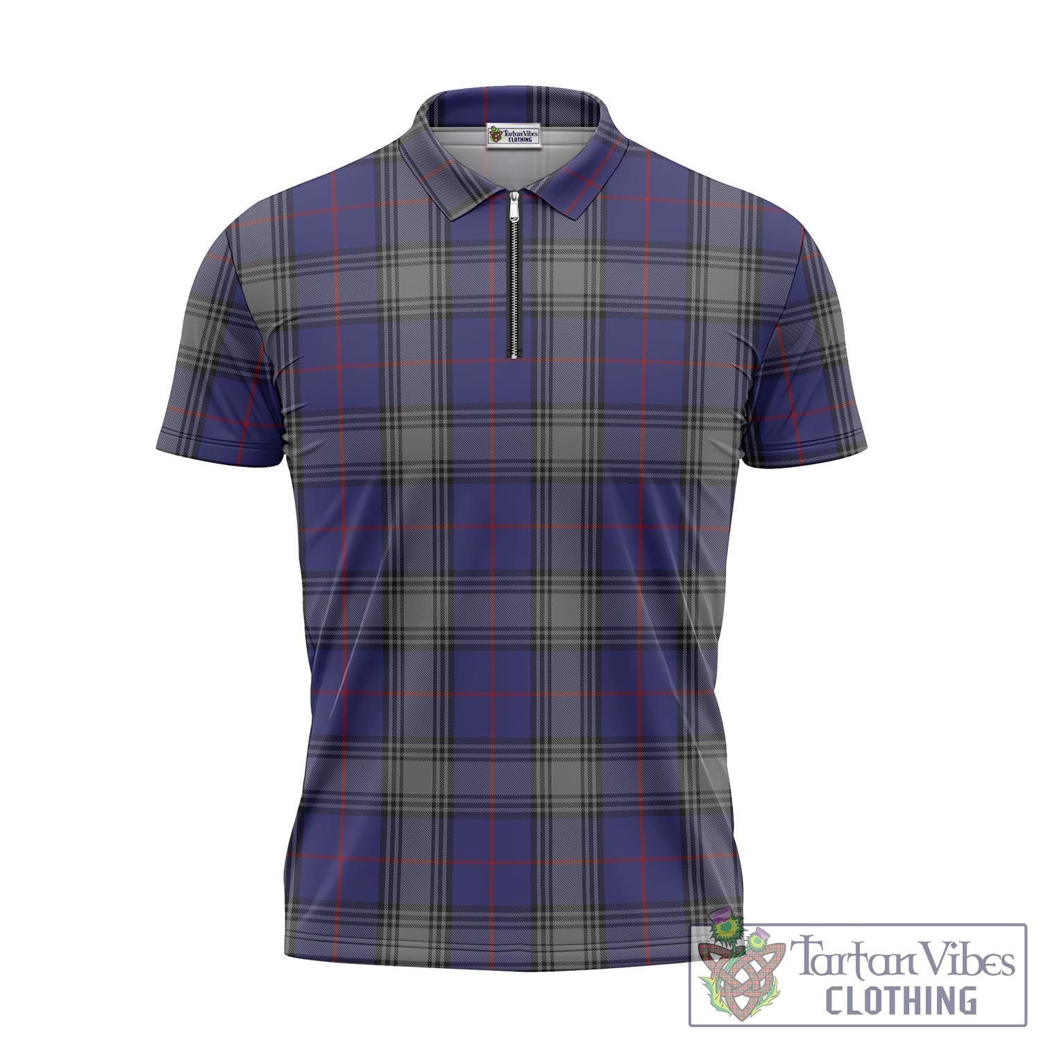 Tartan Vibes Clothing Kinnaird Tartan Zipper Polo Shirt