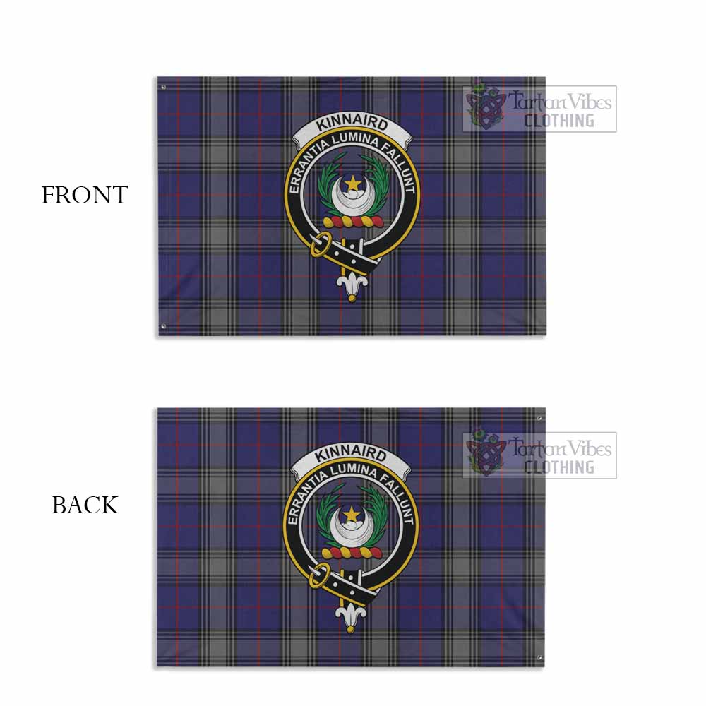 Kinnaird Tartan House Flag with Family Crest - Tartan Vibes Clothing
