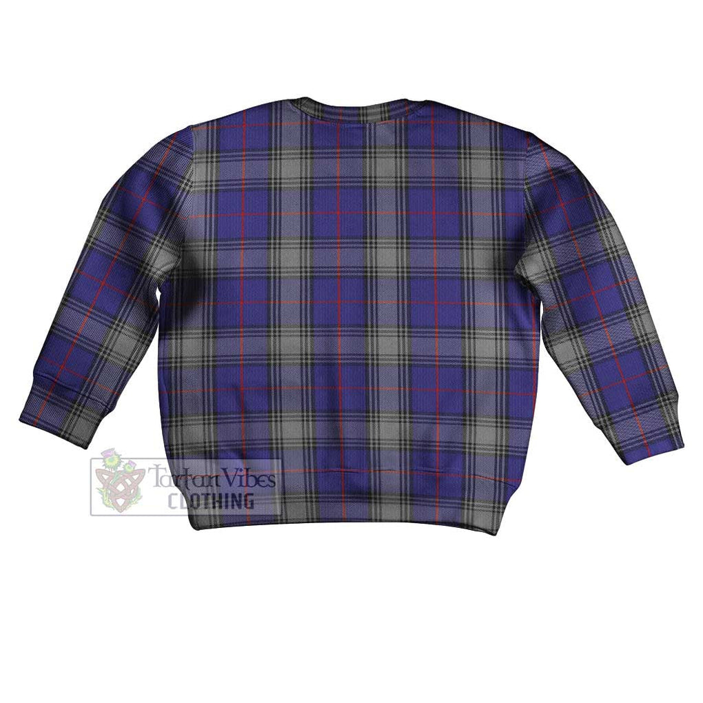 Tartan Vibes Clothing Kinnaird Tartan Kid Ugly Sweater with Family Crest