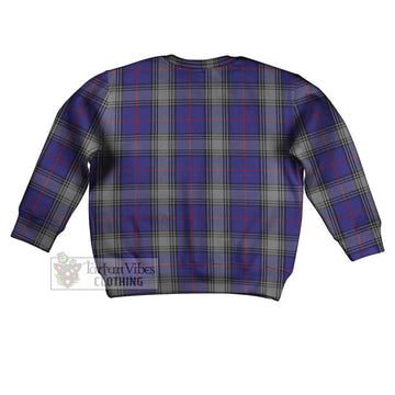 Kinnaird Tartan Kid Ugly Sweater with Family Crest