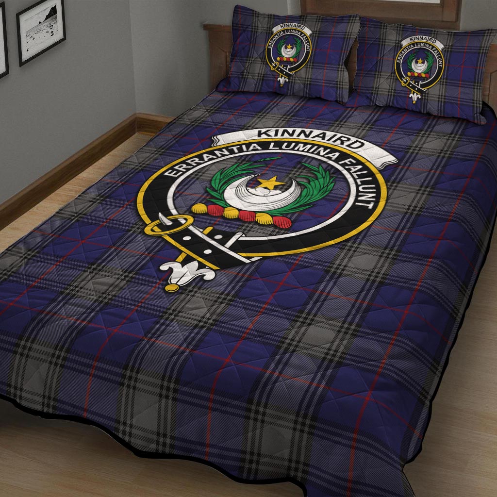 Kinnaird Tartan Quilt Bed Set with Family Crest - Tartan Vibes Clothing