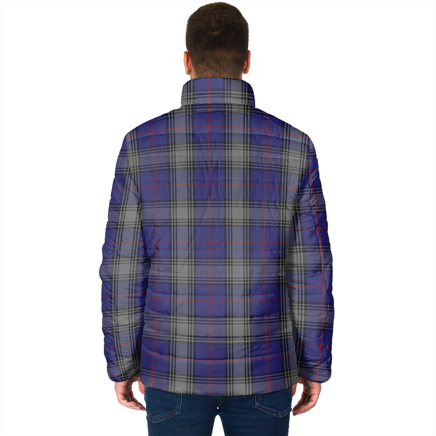 Kinnaird Tartan Padded Jacket with Family Crest - Tartan Vibes Clothing