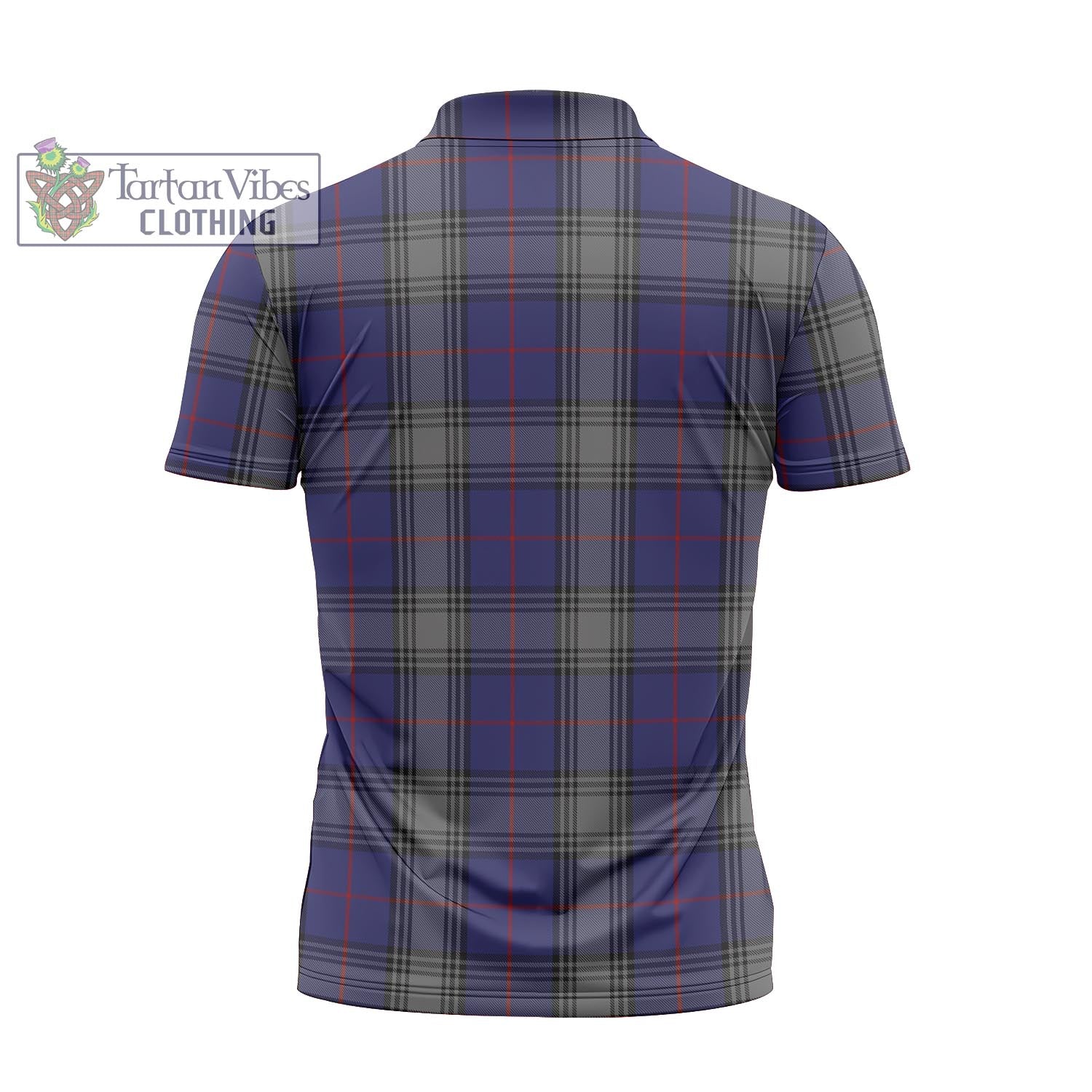 Tartan Vibes Clothing Kinnaird Tartan Zipper Polo Shirt with Family Crest