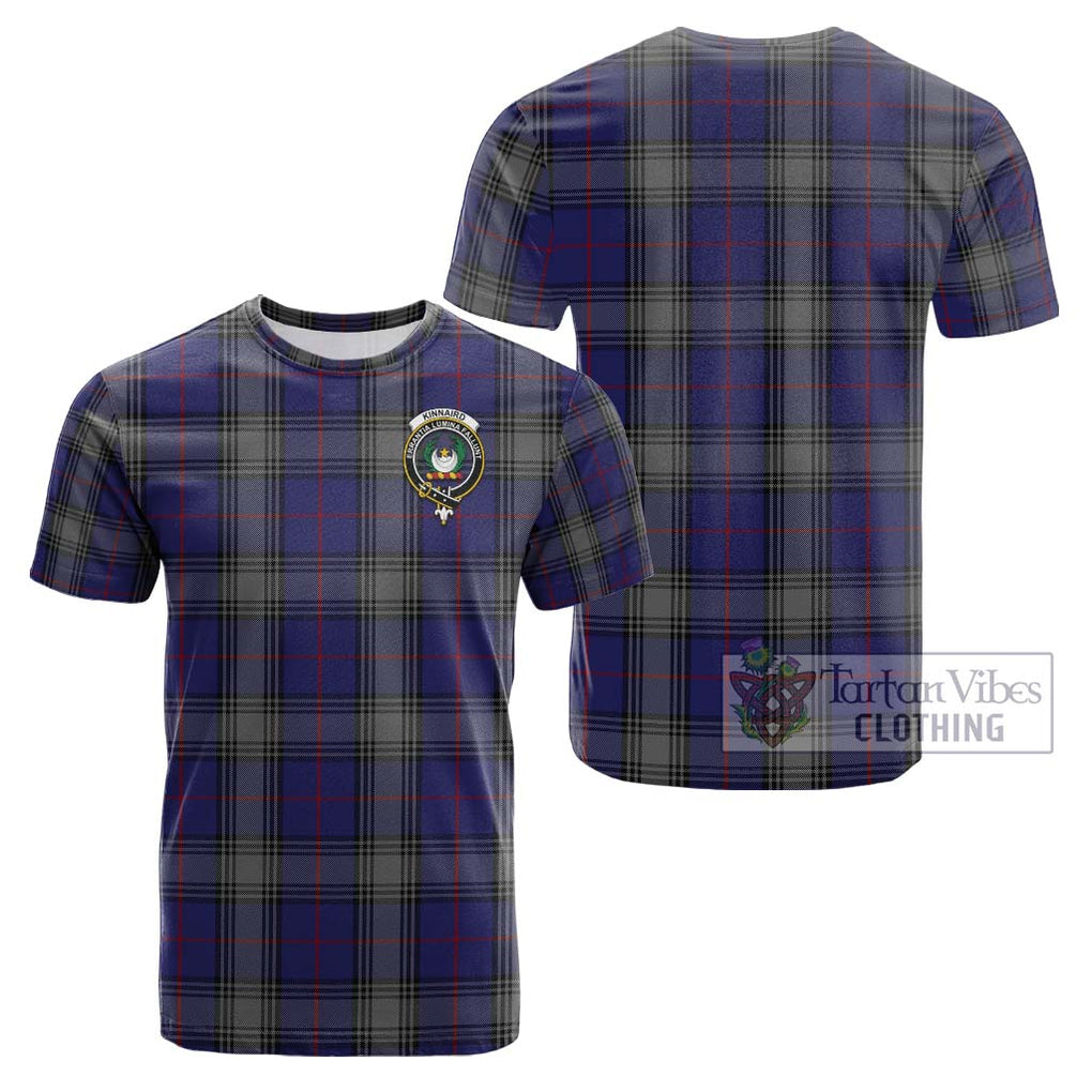 Kinnaird Tartan Cotton T-Shirt with Family Crest Kid's Shirt - Tartanvibesclothing Shop