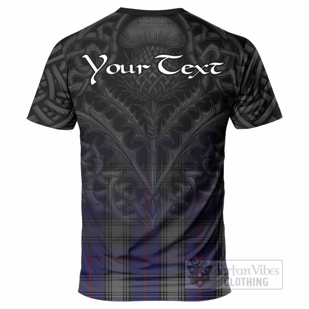 Tartan Vibes Clothing Kinnaird Tartan T-Shirt with Family Crest Celtic Thistle Vibes