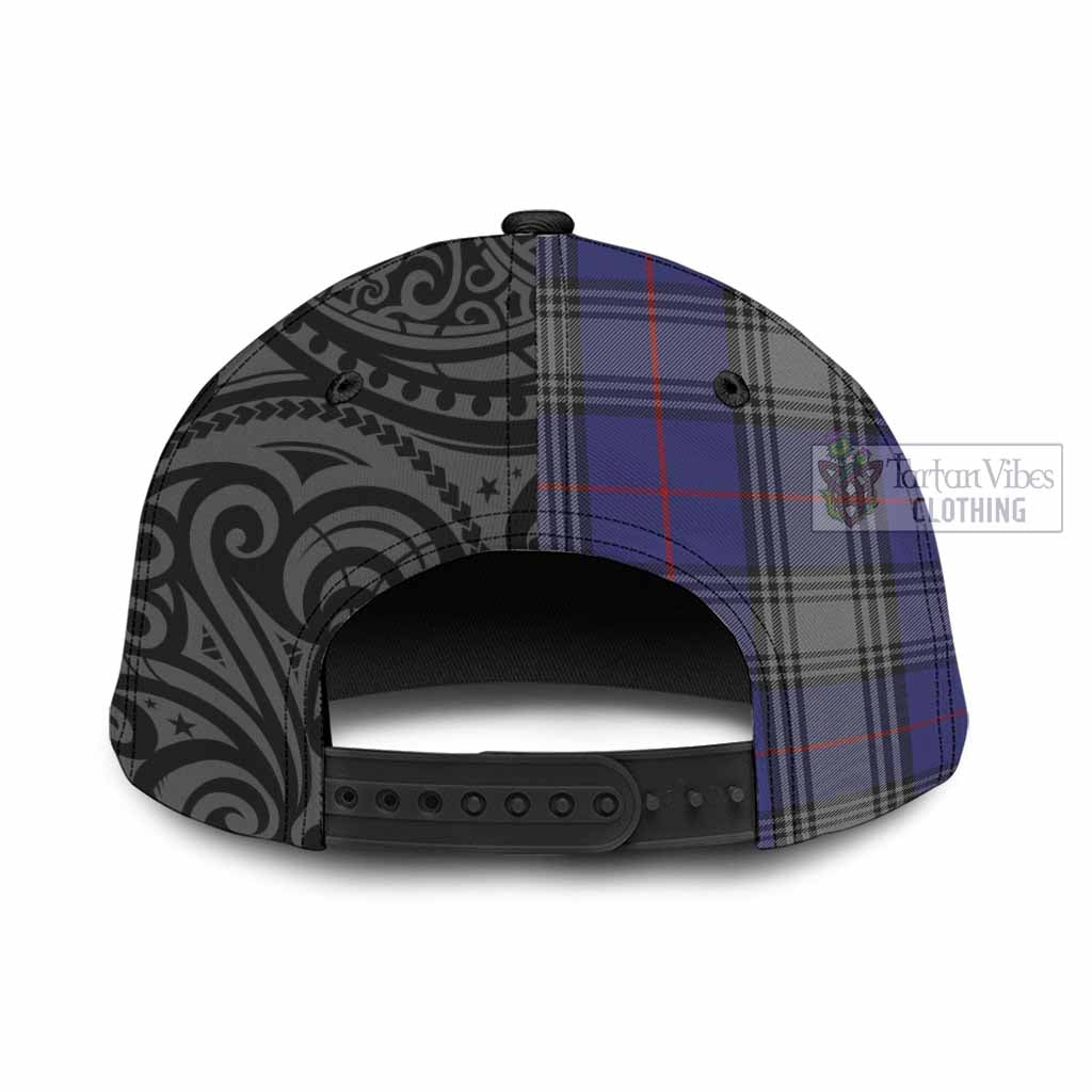 Tartan Vibes Clothing Kinnaird Tartan Classic Cap with New Zealand Silver Fern Half Style