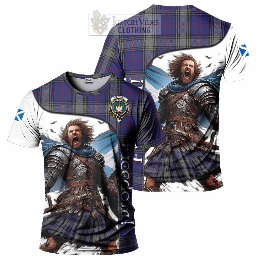 Kinnaird Crest Tartan T-Shirt Inspired by the Freedom of Scottish Warrior