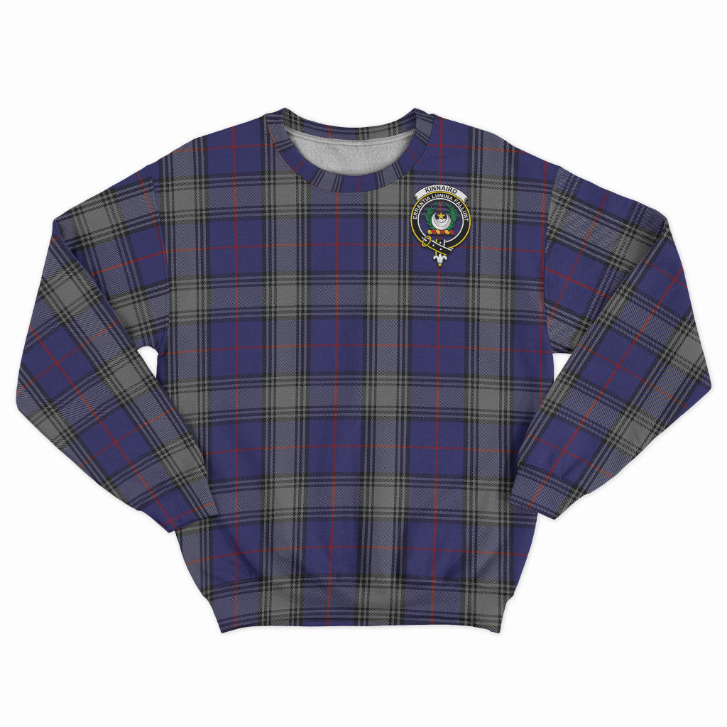 Kinnaird Tartan Sweatshirt with Family Crest - Tartan Vibes Clothing