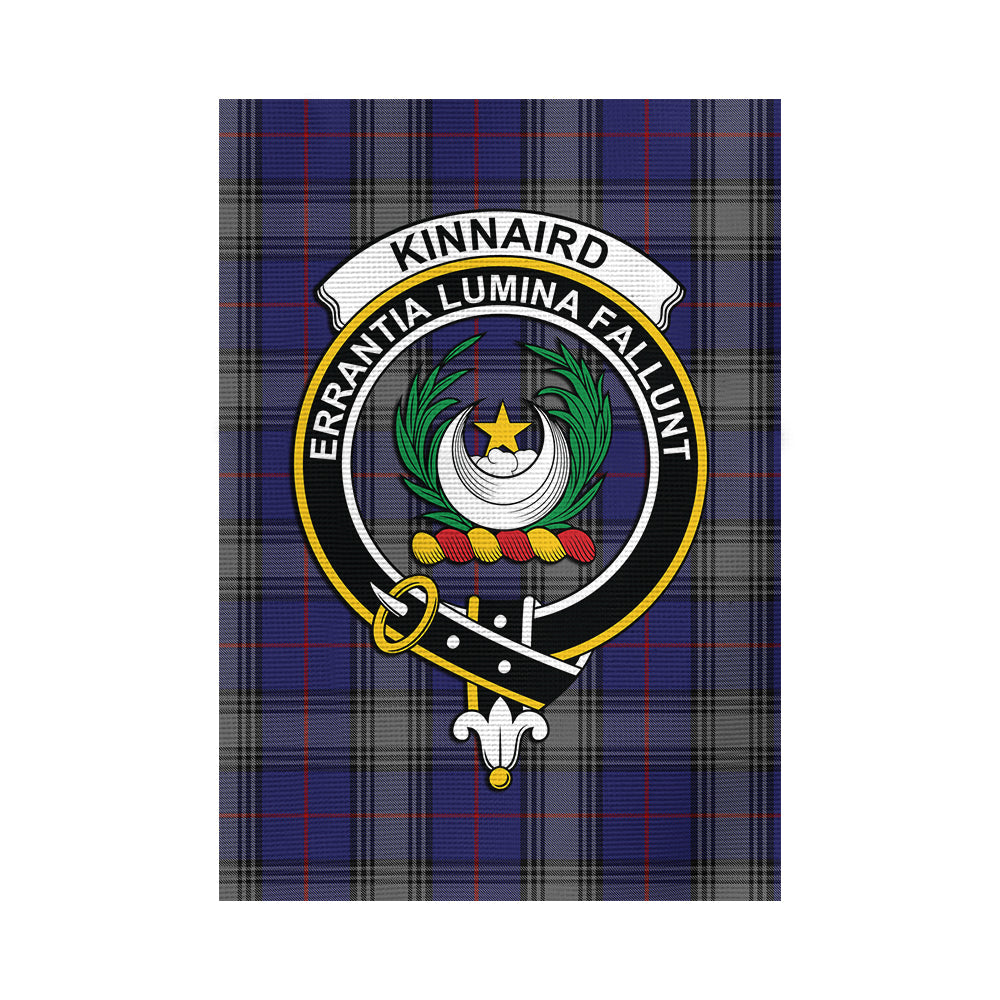 Kinnaird Tartan Flag with Family Crest - Tartan Vibes Clothing