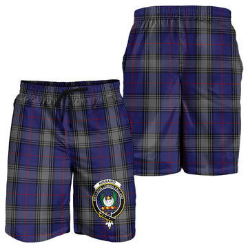 Kinnaird Tartan Mens Shorts with Family Crest