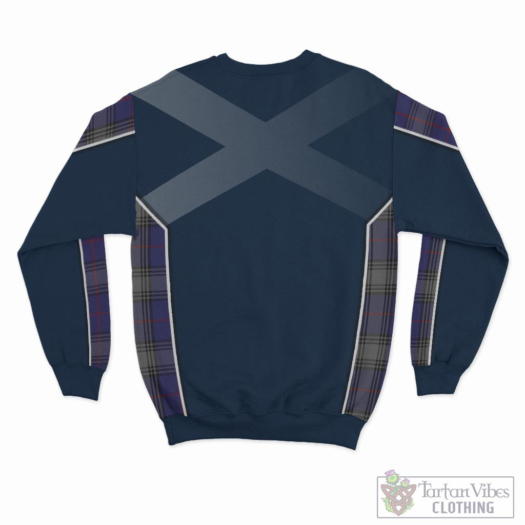 Tartan Vibes Clothing Kinnaird Tartan Sweatshirt with Family Crest and Scottish Thistle Vibes Sport Style