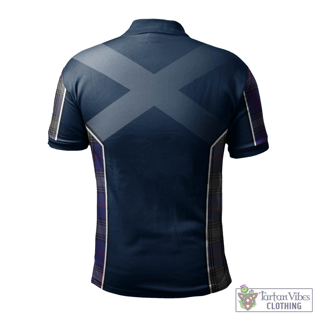 Tartan Vibes Clothing Kinnaird Tartan Men's Polo Shirt with Family Crest and Scottish Thistle Vibes Sport Style