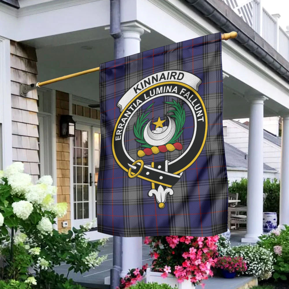 Kinnaird Tartan Flag with Family Crest - Tartan Vibes Clothing