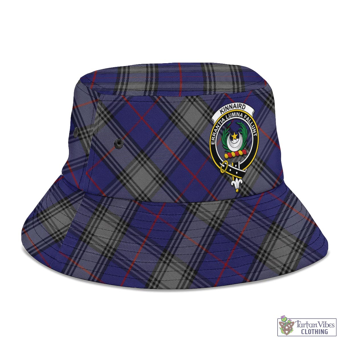 Tartan Vibes Clothing Kinnaird Tartan Bucket Hat with Family Crest