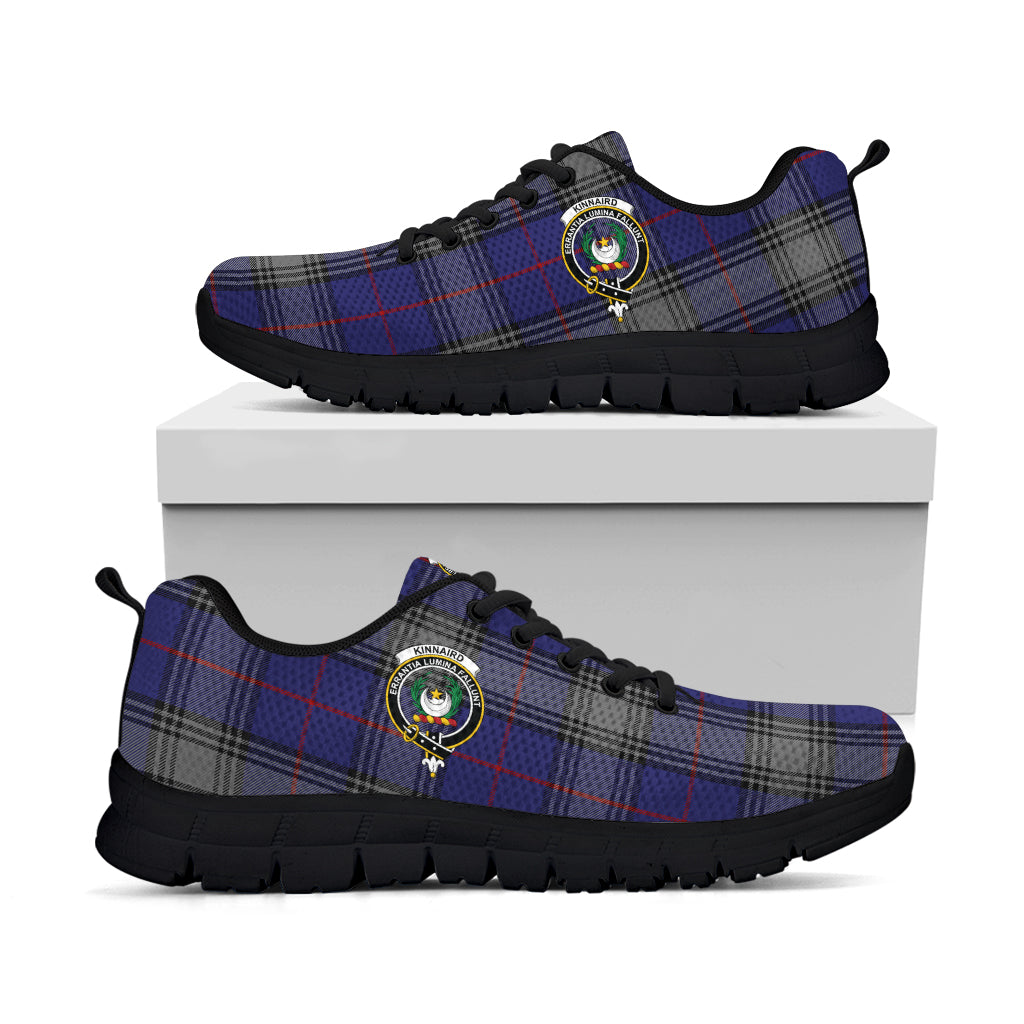 Kinnaird Tartan Sneakers with Family Crest - Tartan Vibes Clothing