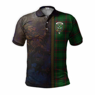 Kinnear Tartan Family Crest Polo Shirt Alba Gu Brath Be Brave Lion Ancient Style Kid - Tartan Vibes Clothing
