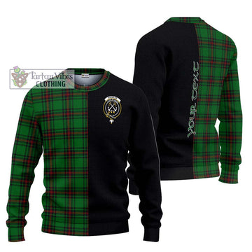 Kinnear Tartan Ugly Sweater with Family Crest and Half Of Me Style