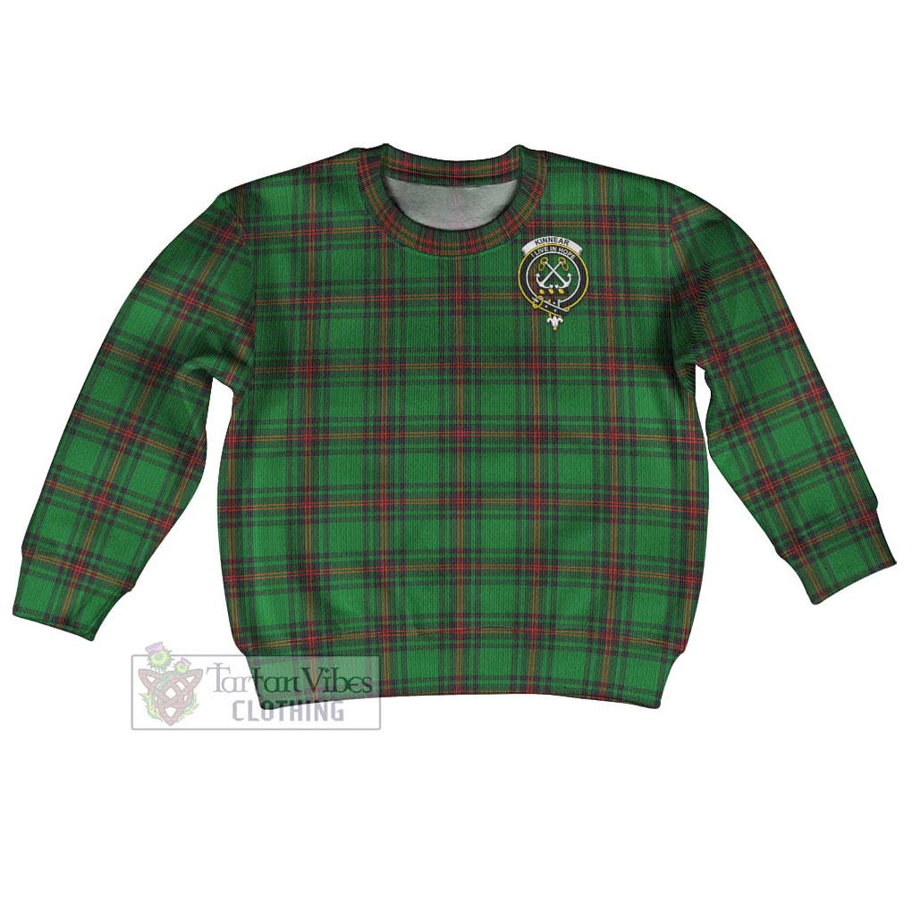 Tartan Vibes Clothing Kinnear Tartan Kid Ugly Sweater with Family Crest