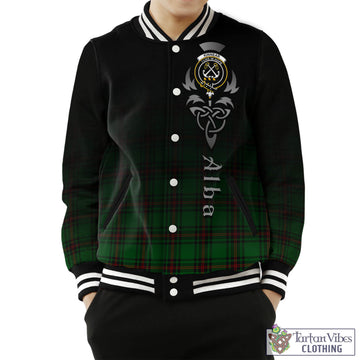 Kinnear Tartan Baseball Jacket Featuring Alba Gu Brath Family Crest Celtic Inspired