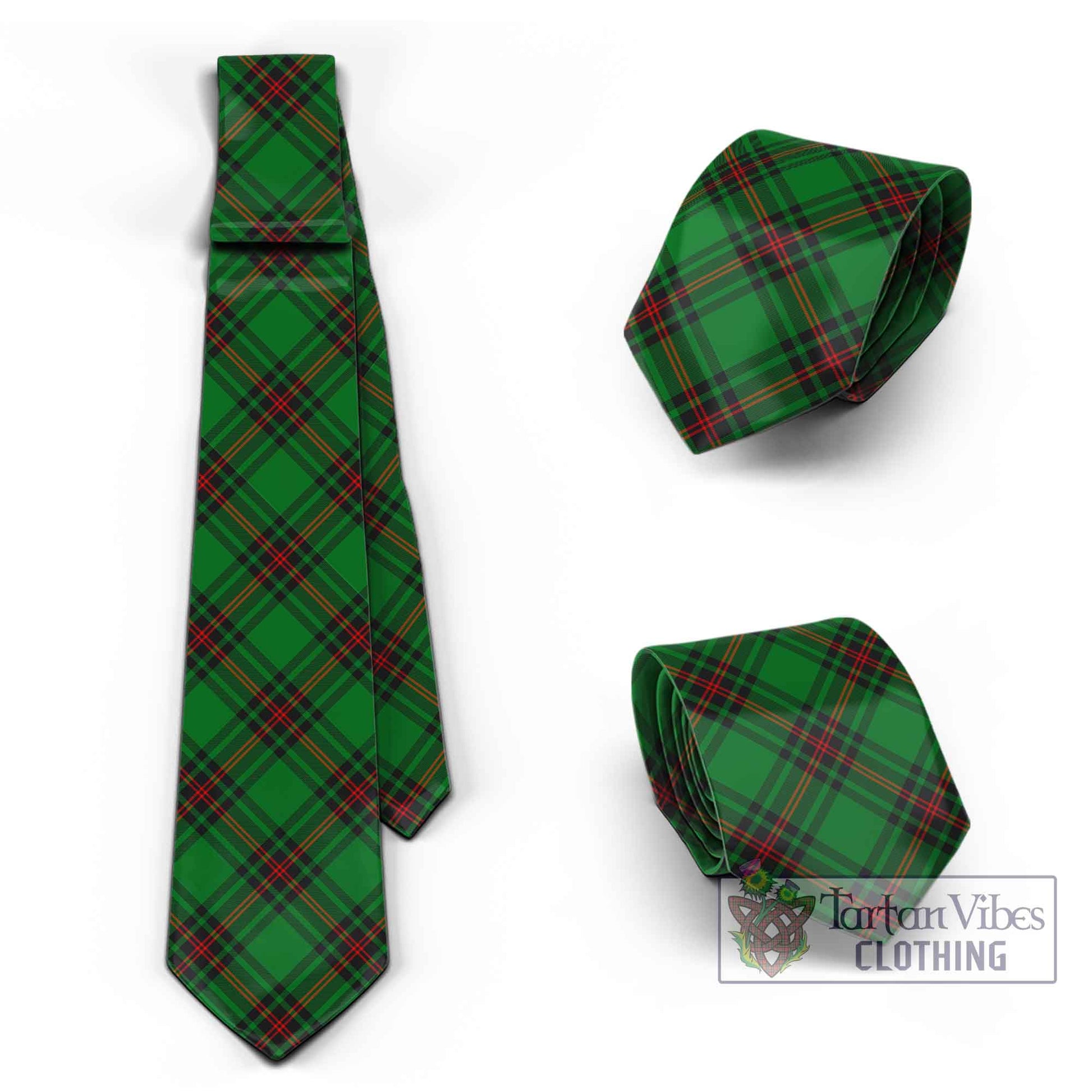 Tartan Vibes Clothing Kinnear Tartan Classic Necktie Cross Style