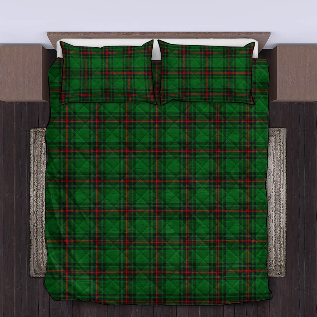 Kinnear Tartan Quilt Bed Set King - Tartan Vibes Clothing