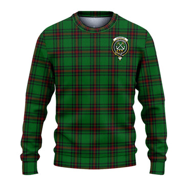 Kinnear Tartan Ugly Sweater with Family Crest