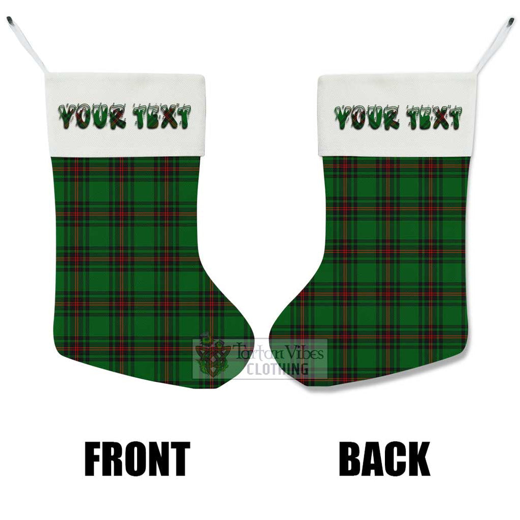 Tartan Vibes Clothing Kinnear Tartan Christmas Stocking with Personalized Text