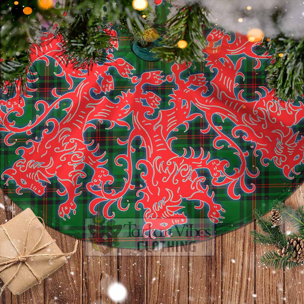 Tartan Vibes Clothing Kinnear Tartan Christmas Tree Skirt Lion Rampant Style