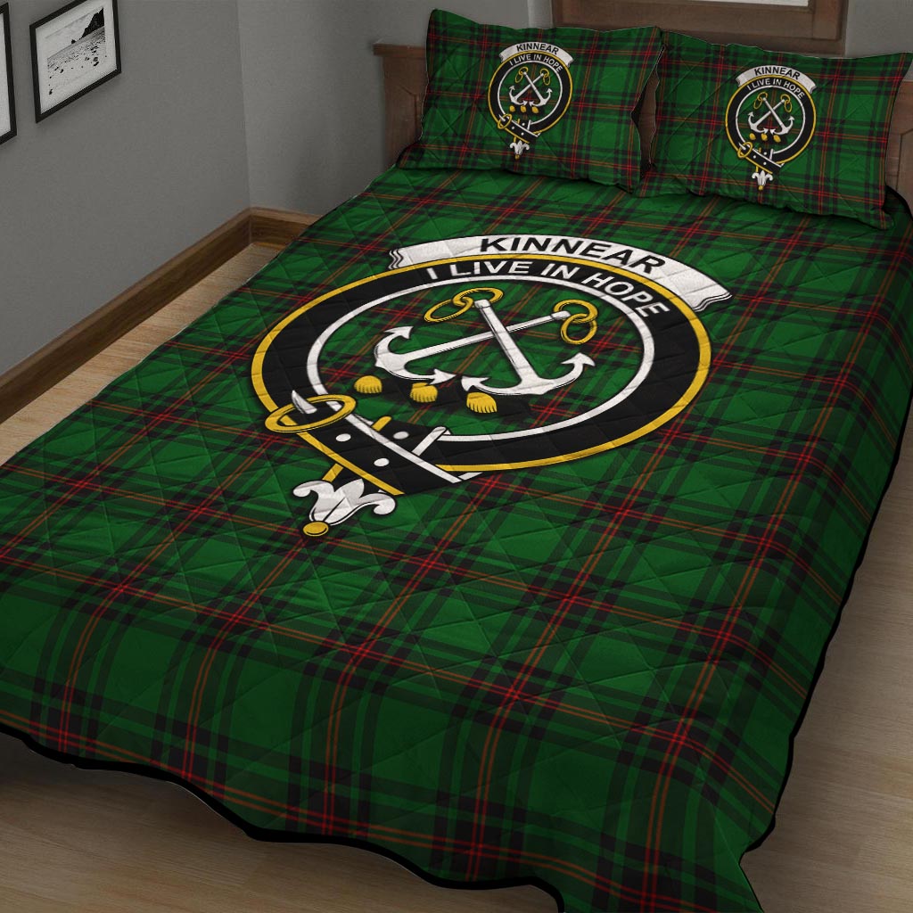 Kinnear Tartan Quilt Bed Set with Family Crest - Tartan Vibes Clothing