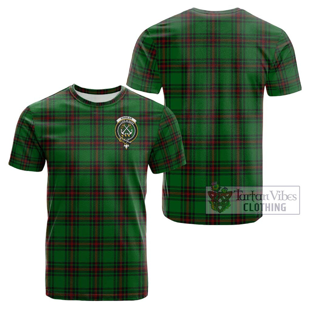 Kinnear Tartan Cotton T-Shirt with Family Crest Kid's Shirt - Tartanvibesclothing Shop