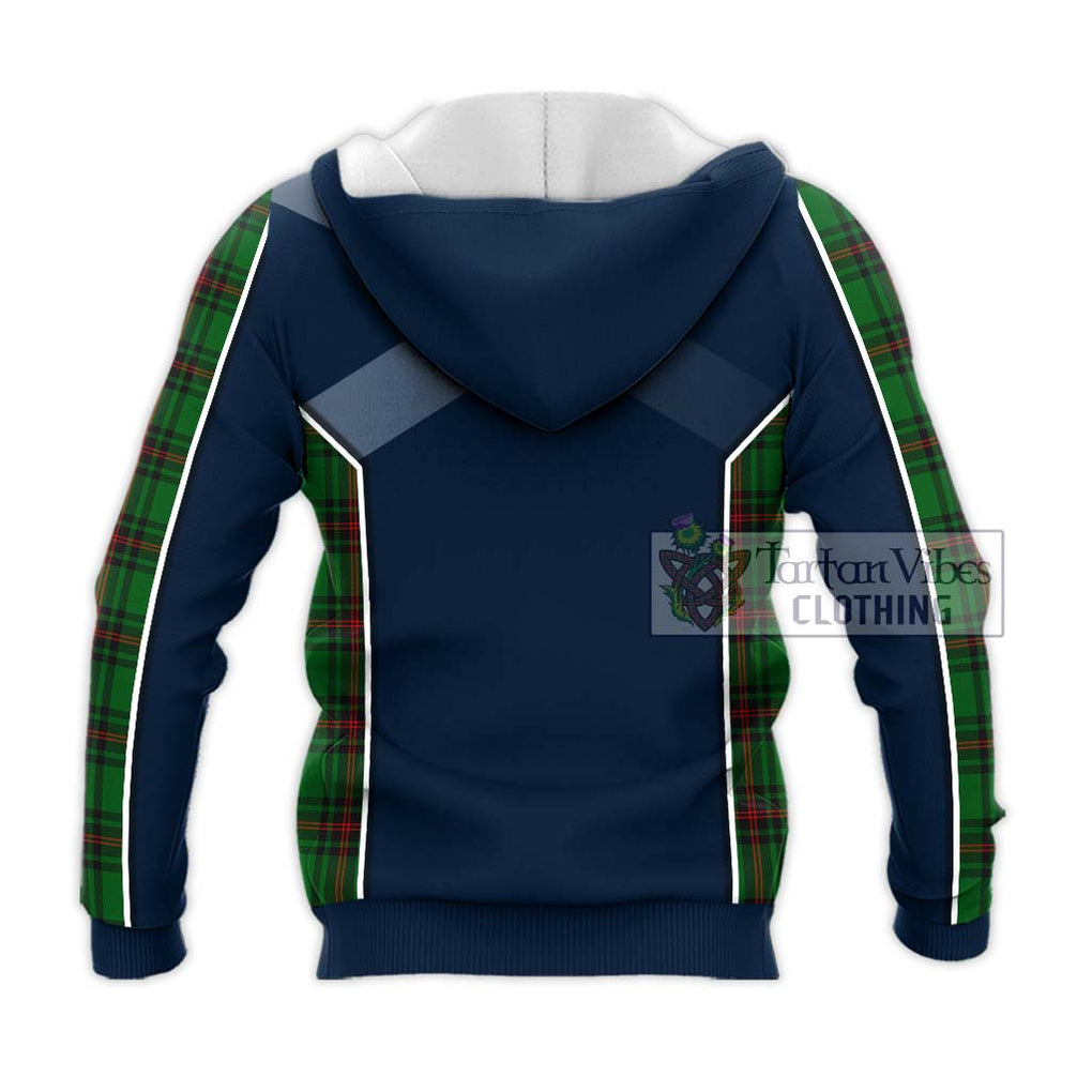 Kinnear Tartan Knitted Hoodie with Family Crest and Lion Rampant Vibes Sport Style - Tartan Vibes Clothing