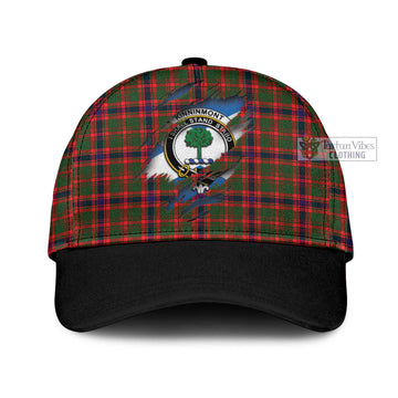 Kinninmont Tartan Classic Cap with Family Crest In Me Style