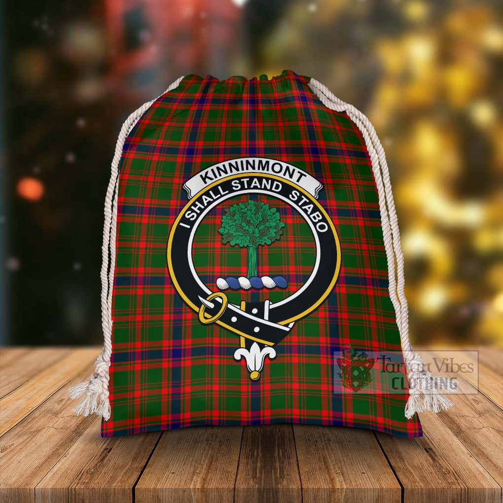 Tartan Vibes Clothing Kinninmont Tartan Christmas Santa's Bag with Family Crest