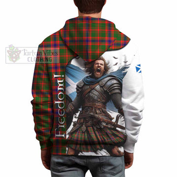 Kinninmont Crest Tartan Hoodie Inspired by the Freedom of Scottish Warrior