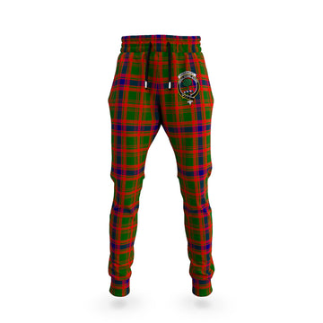 Kinninmont Tartan Joggers Pants with Family Crest