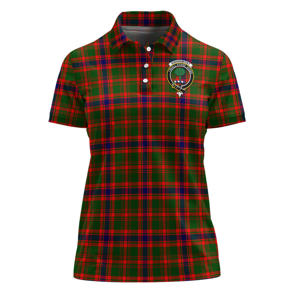 kinninmont-tartan-polo-shirt-with-family-crest-for-women