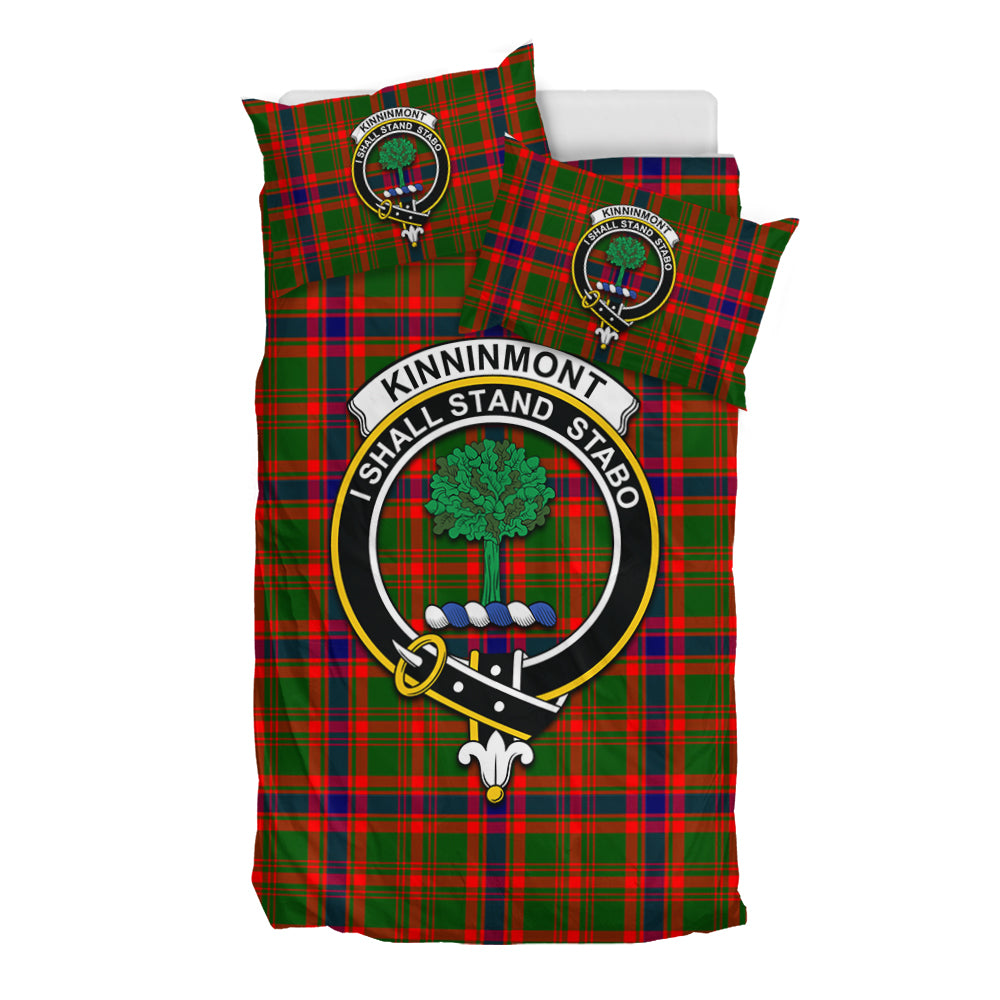 Kinninmont Tartan Bedding Set with Family Crest - Tartan Vibes Clothing