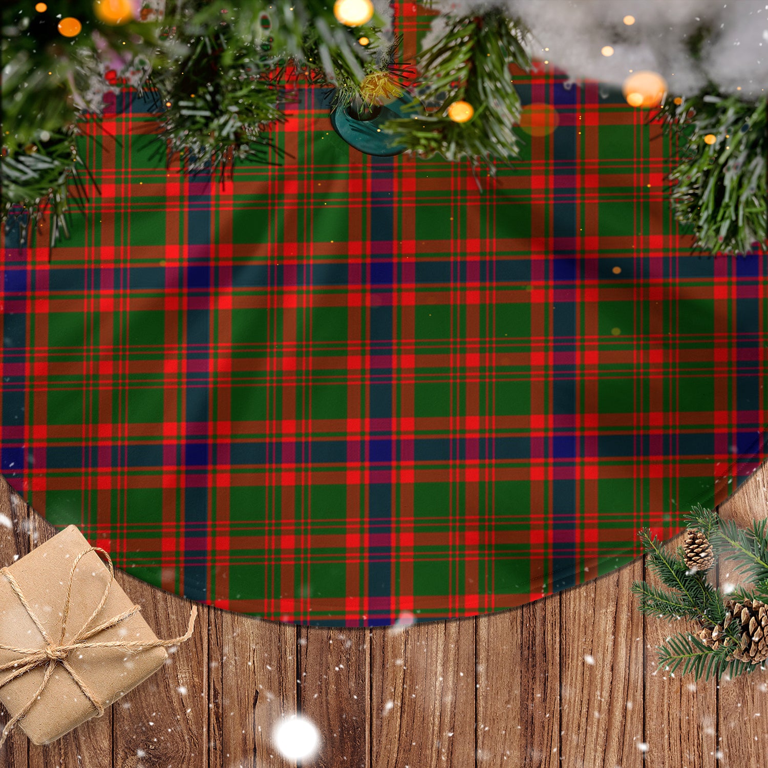 Kinninmont Tartan Christmas Tree Skirt - Tartanvibesclothing